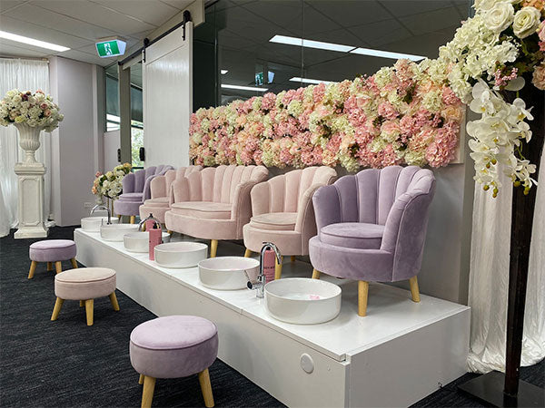 Foot spa area
